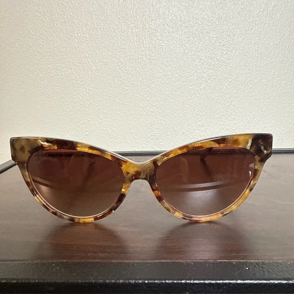 Patricia Nash Tortoise Shell Cat Eye Sunglasses - Size 55-16-145 - Picture 1 of 7